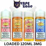 LOADED 120ML E LIQUID 3MG VAPE JUICE