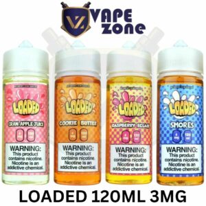 LOADED 120ML E LIQUID 3MG VAPE JUICE