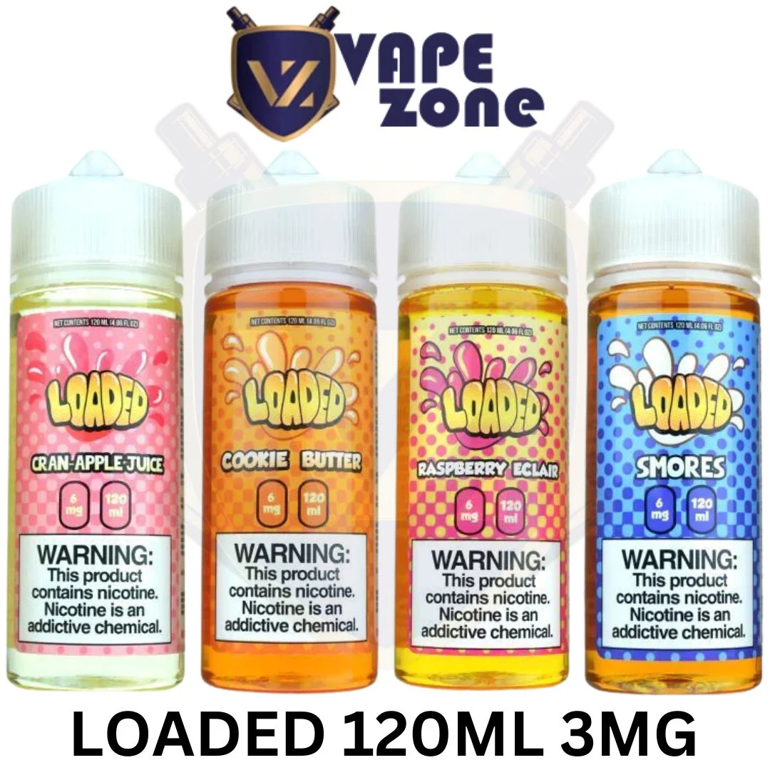 LOADED 120ML E LIQUID 3MG VAPE JUICE Vape Zone UAE