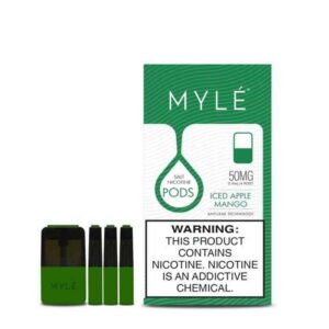 Myle V4 Replacement Pod In Dubai - ICED APPLE MANGO