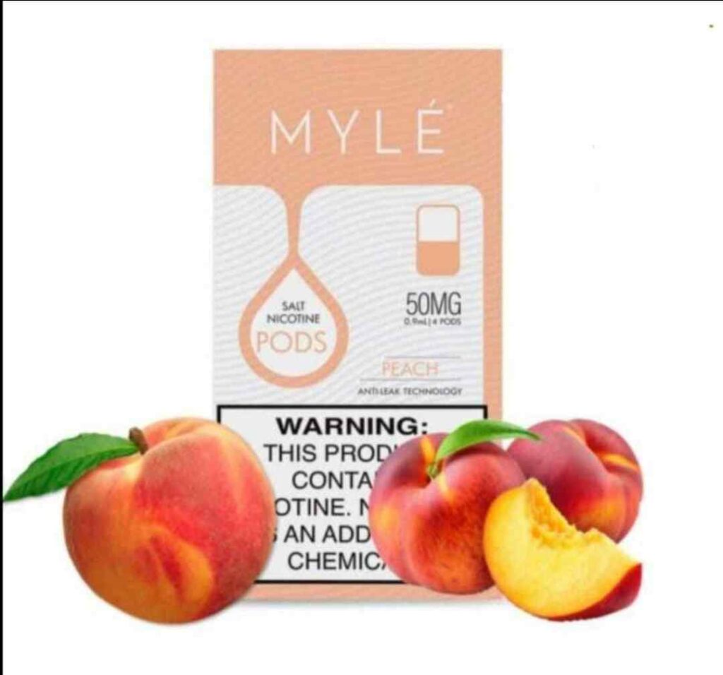 Myle V4 Replacement Pod In Dubai - Peach