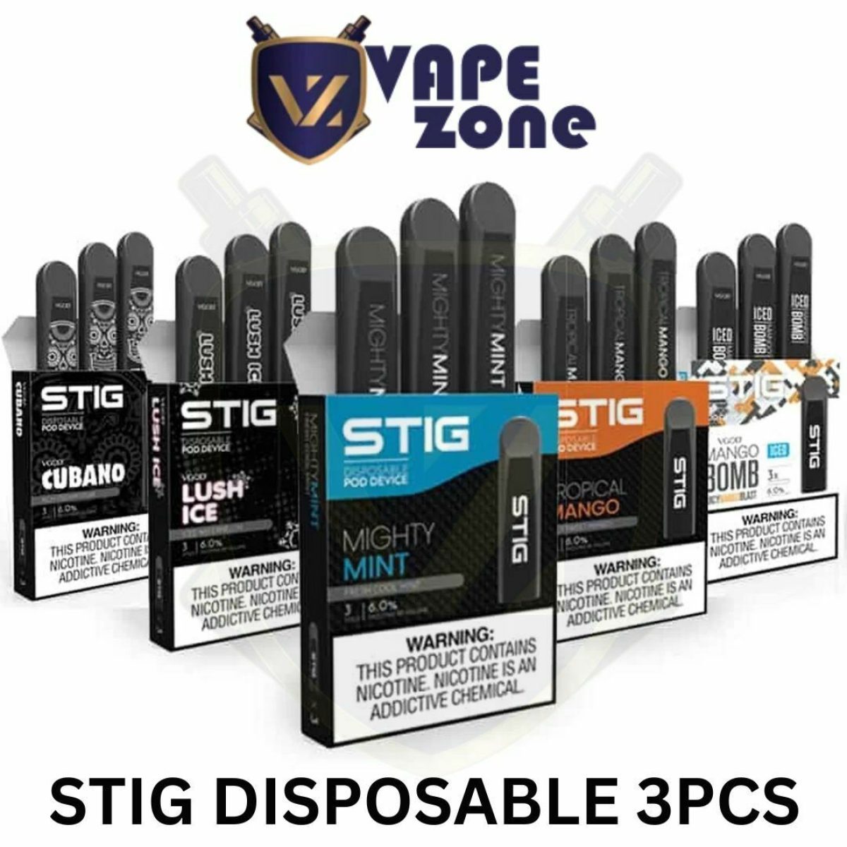 Vape Price VGOD STIG Disposable E All Flavors - E UAE Stig Vape Pods