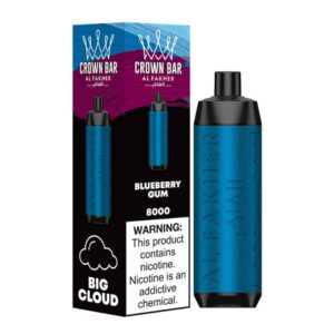 Crown Bar Al Fakhar 8000 Puffs 0.5mg Disposable vape in Dubai - BLUEBERRY GUM