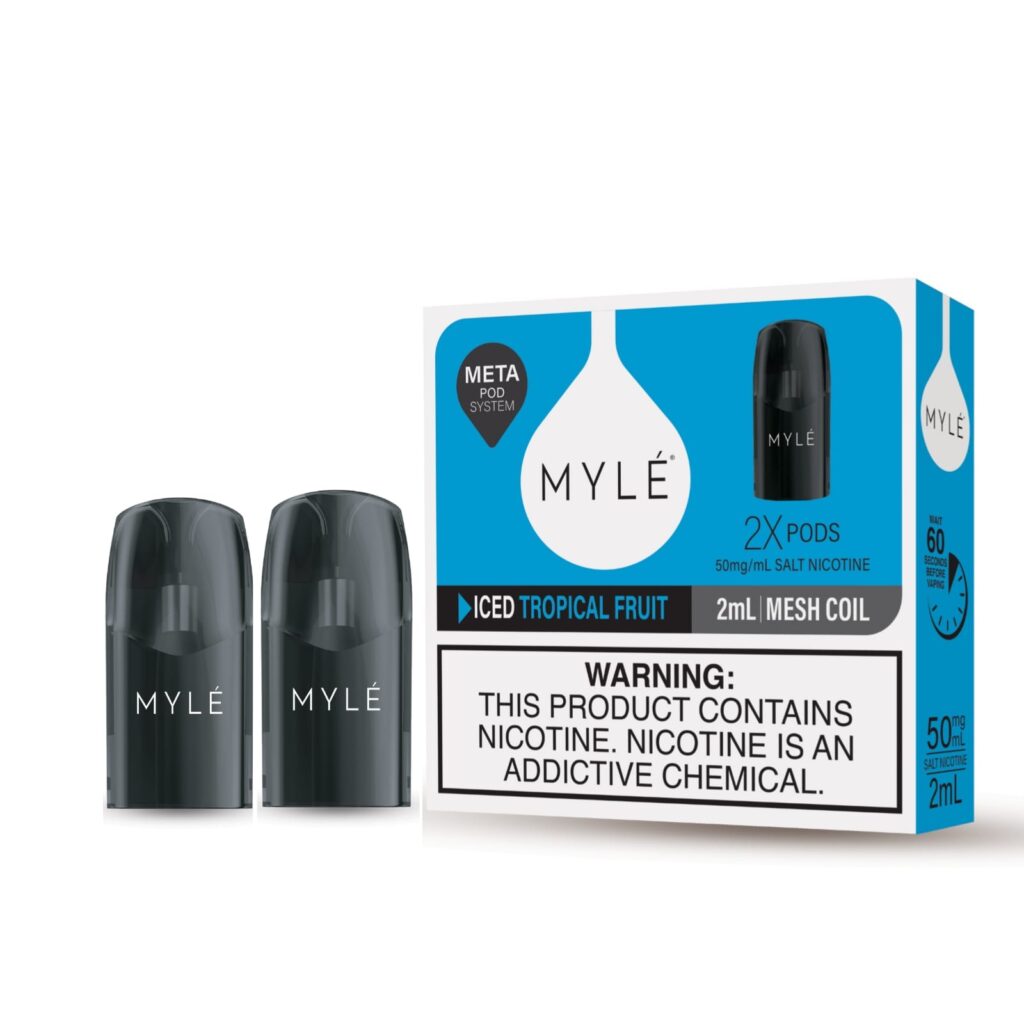 MYLE V5 Meta Pods 2Pack 50Mg Price In Dubai Iced Tropical Fruit