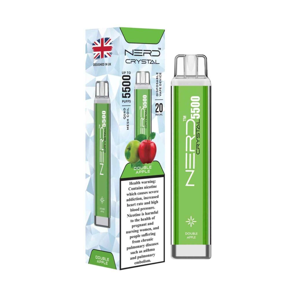 NERD CRYSTAL 5500 PUFFS DOUBLE APPLE
