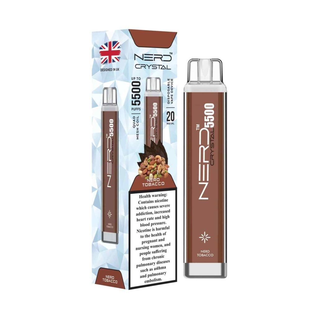 NERD CRYSTAL 5500 PUFFS NERD TOBACCO