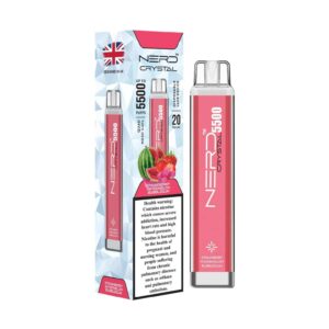 NERD CRYSTAL 5500 PUFFS STRAWBERRY WATERMELON BUBBLEGUM
