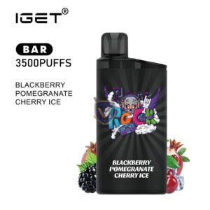 iget bar 3500 puffs disposable vape in dubai BLACKBERRY POMEGRANATE CHERRY ICE
