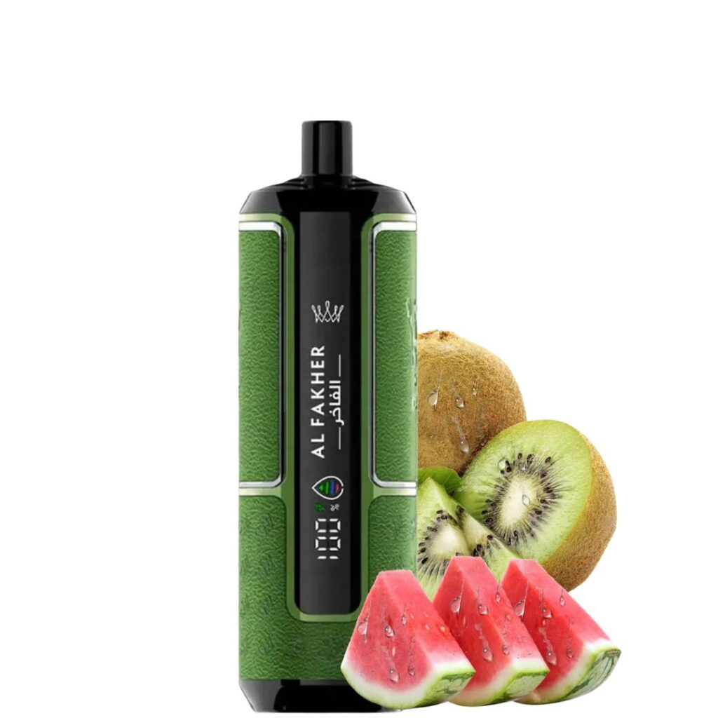 AL FAKHER Crown Bar 15000 Puffs 5MG Rechargeable Disposable Vape In Dubai WATERMELON KIWI