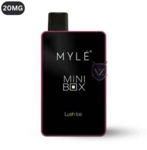 Buy MYLE Mini Box 1500 Puffs 20MG Disposable Vape Price in Dubai Lush Ice