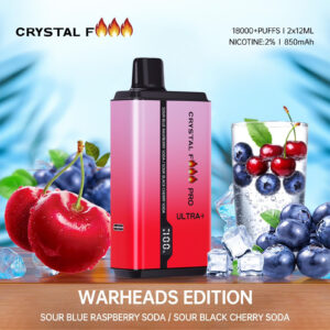 CRYSTAL Fire Pro Ultra 18000 Puffs Vape - Warheads Edition
