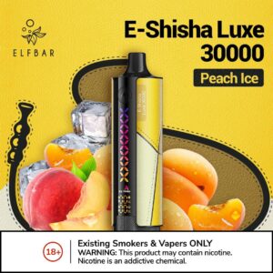 ELFBAR E-Shisha Luxe 30000 Puffs Disposable Vape Price in Dubai Peach Ice