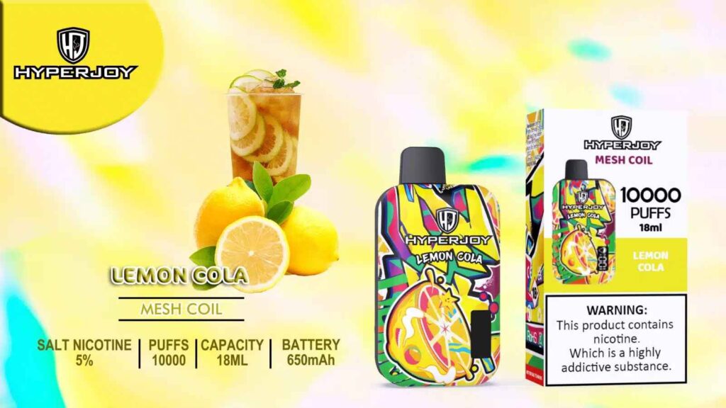 HYPERJOY Limited Edition 10000 Puffs Disposable Vape In UAE lemon cola