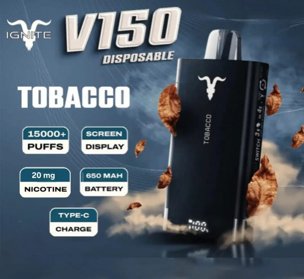 IGNITE V150 15000 Puffs Disposable Vape Tobacco