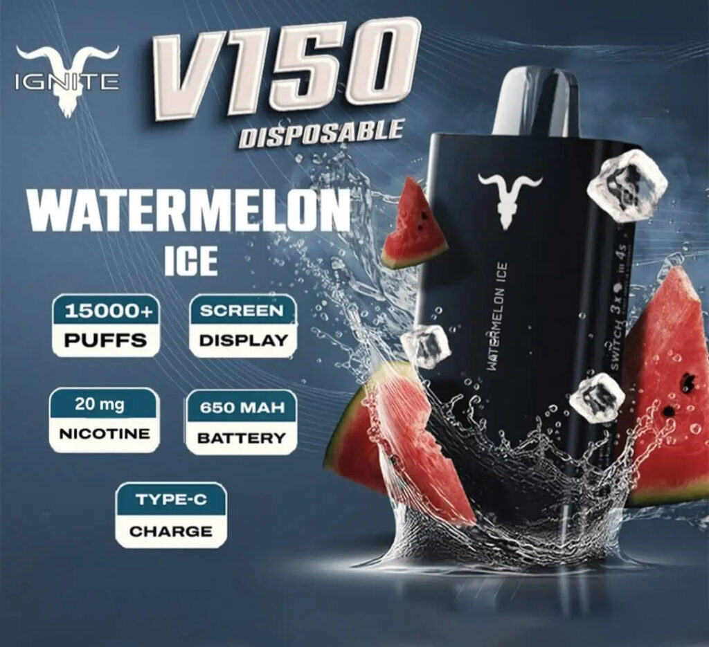 IGNITE V150 15000 Puffs Disposable Vape Watermelon Ice