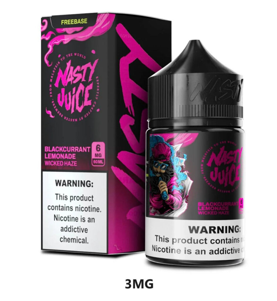 Nasty Juice 3mg Nicotine 60ml E Liquid In Dubai Blackcurrant Lemoande Wicked Haze