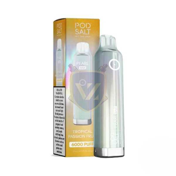 POD SALT Pearl Bar 6000 Puffs 20mg Disposable Vape-Tropical-Passion-Fruit