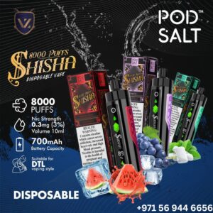 POD SALT Shisha 8000 Puffs 3mg Disposable Vape