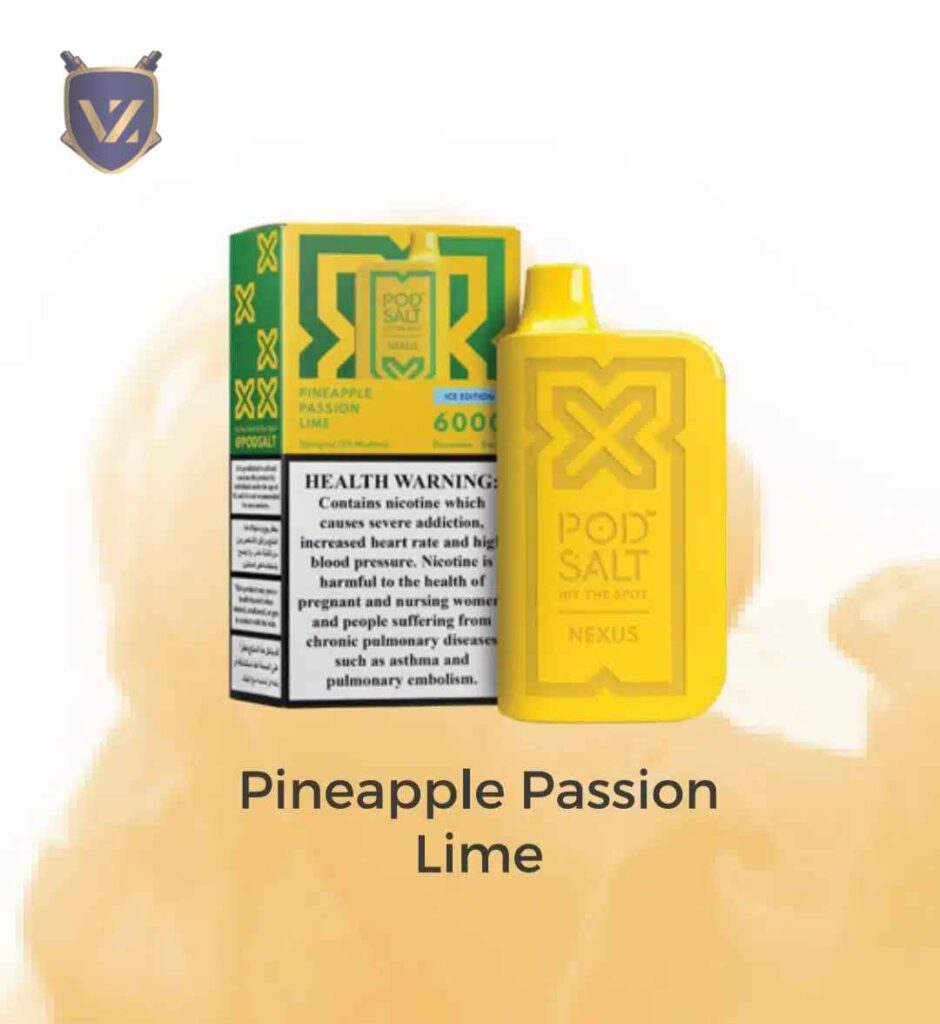 Pod Salt Nexus 6000 Puffs Disposable Vape  Pineapple Passion Lime