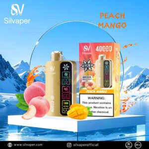 SILVAPER Ice 40000 Puffs Disposable Vape Price in Dubai Peach Mango