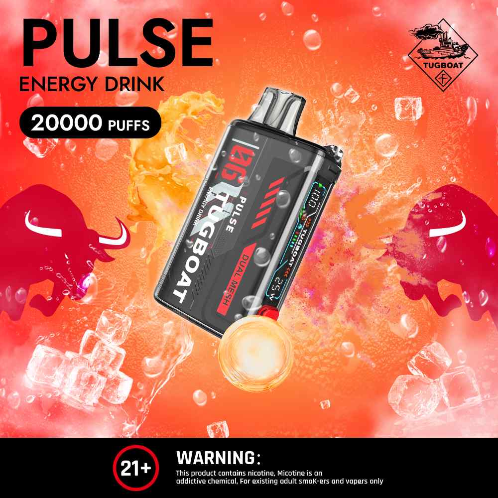 TUGBOAT Pulse 20000 Puffs 50MG Disposable Vape Price in Dubai Energy Drink