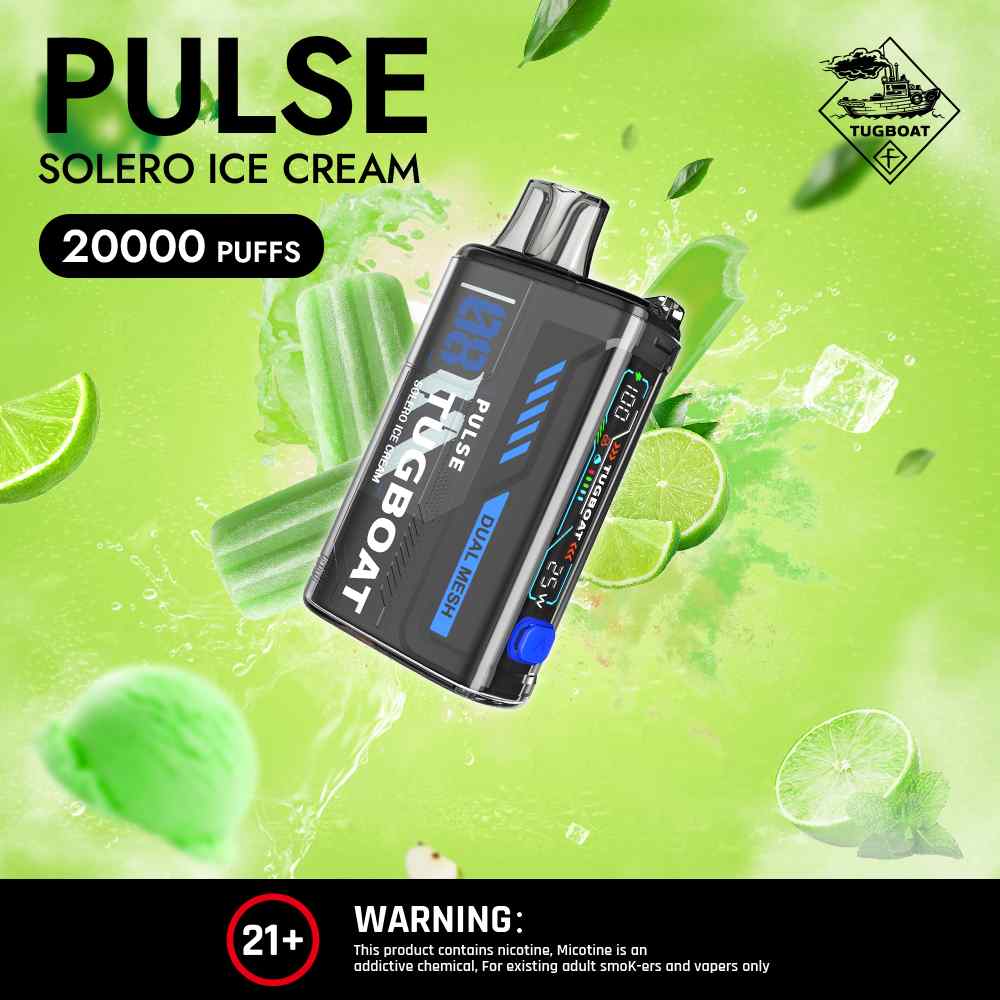 TUGBOAT Pulse 20000 Puffs 50MG Disposable Vape Price in Dubai Solero Ice Cream