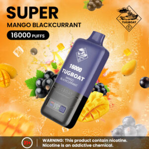 TUGBOAT Super 16000 Puffs 50MG Disposable Vape Price in Dubai Mango Blackcurrant