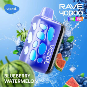 VOZOL Rave 40000 Puffs 50MG Disposable Vape Price in Dubai Blueberry Watermelon