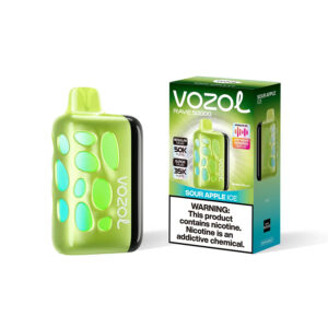VOZOL Rave 50000 Puffs 50MG Disposable Vape Price in Dubai Sour Apple Ice