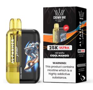 Al Fakher Ultra 25000 Puffs 50MG Disposable Vape Price in Duabi Cool Mango