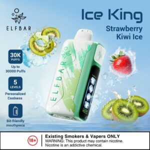 ELF BAR ICE KING 30000 PRICE IN DUBAI STRAWBERRY KIWI ICE