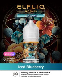 ELF LIQ ice king 30mg nicotine E-liquid in Dubai - iced Blueberry