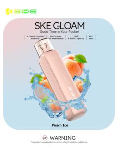 SKE Gloam 5000 Puffs Disposable Vape 20mg In Dubai - Peach Ice