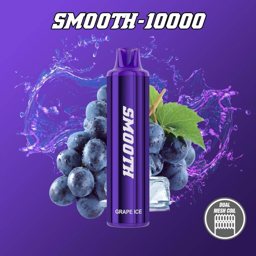 SMOOTH 10000 Puffs 20 MG Disposable Vape in Dubai - GRAPE ICE