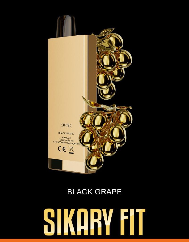 Sikary Fit Ultra Thin 12000 Puffs Vape in Dubai - Black Grape