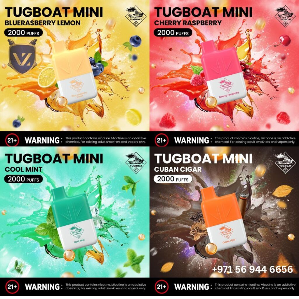 Tugboat Mini 2000 Puffs 2% Nicotine Disposable Vape in UAE