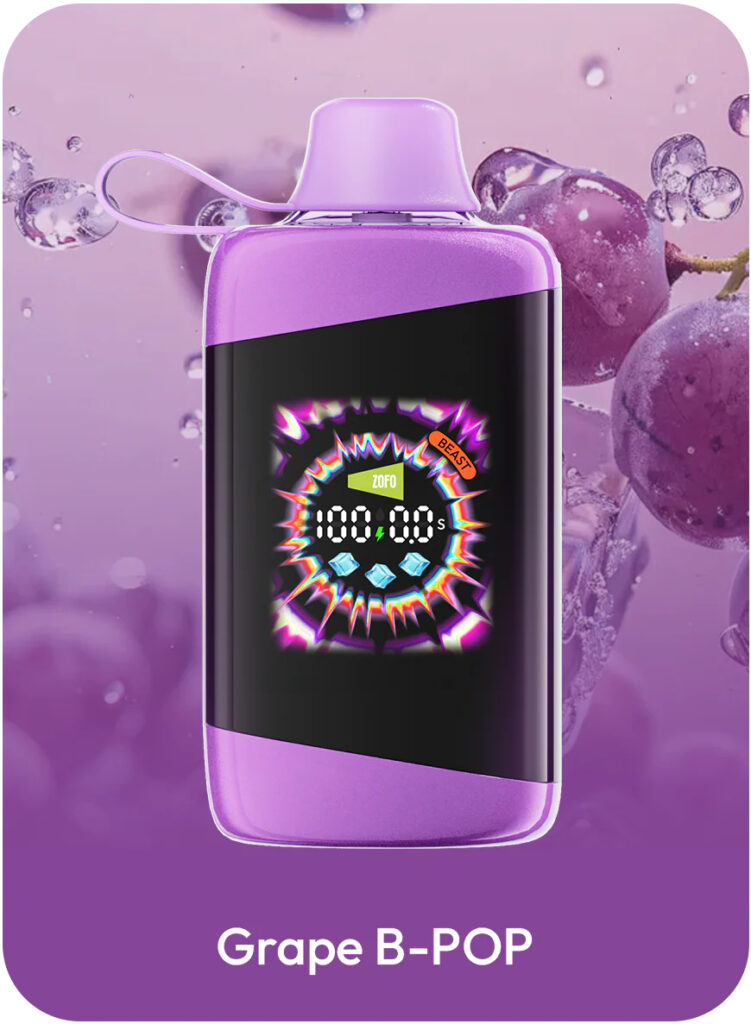 Zofo kamado Max 50000 Puffs Disposable Vape - Grape B-Pop