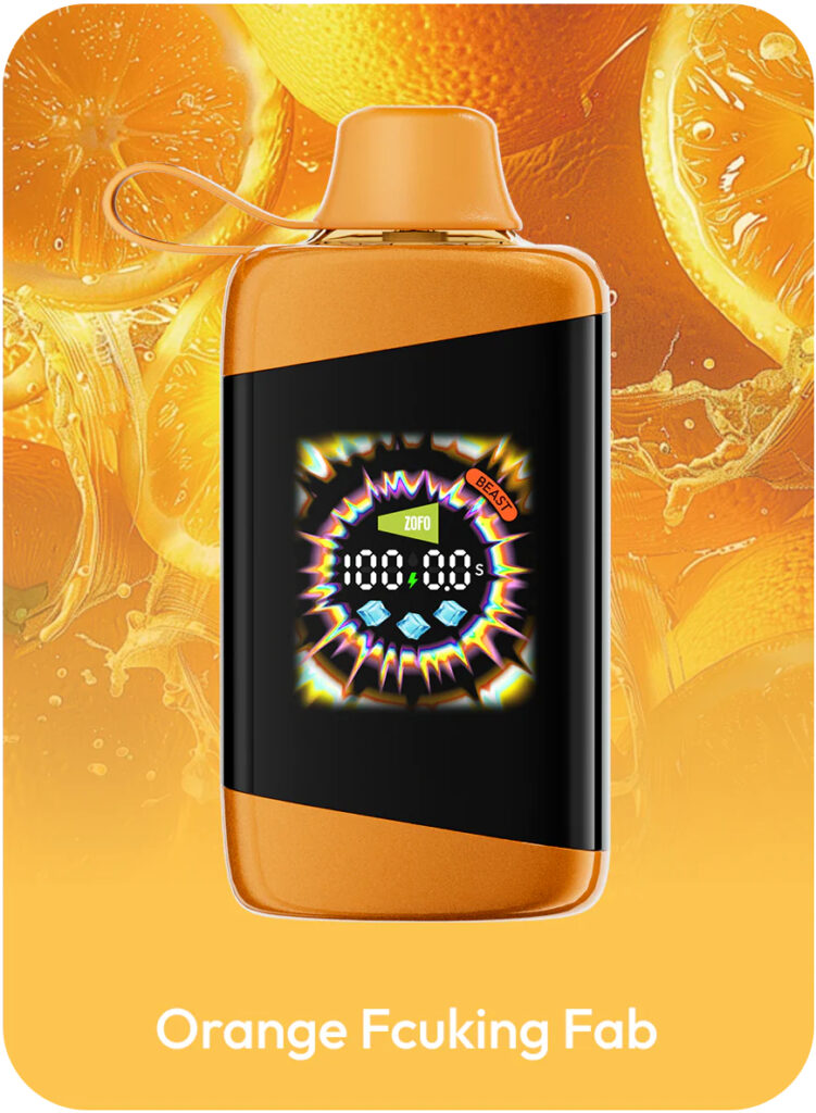 Zofo kamado Max 50000 Puffs Disposable Vape - Orange Fcuking Fab