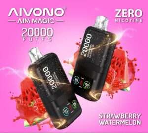 AIVONO Aim Magic 20000 Puff Zero Nicotine Disposable Vape In Dubai - Strawberry Watermelon