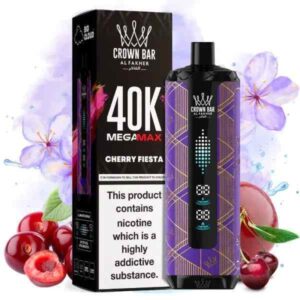 Al Fakher Crown Bar Mega Max 40000 Puffs Disposable Vape - cherry fiesta