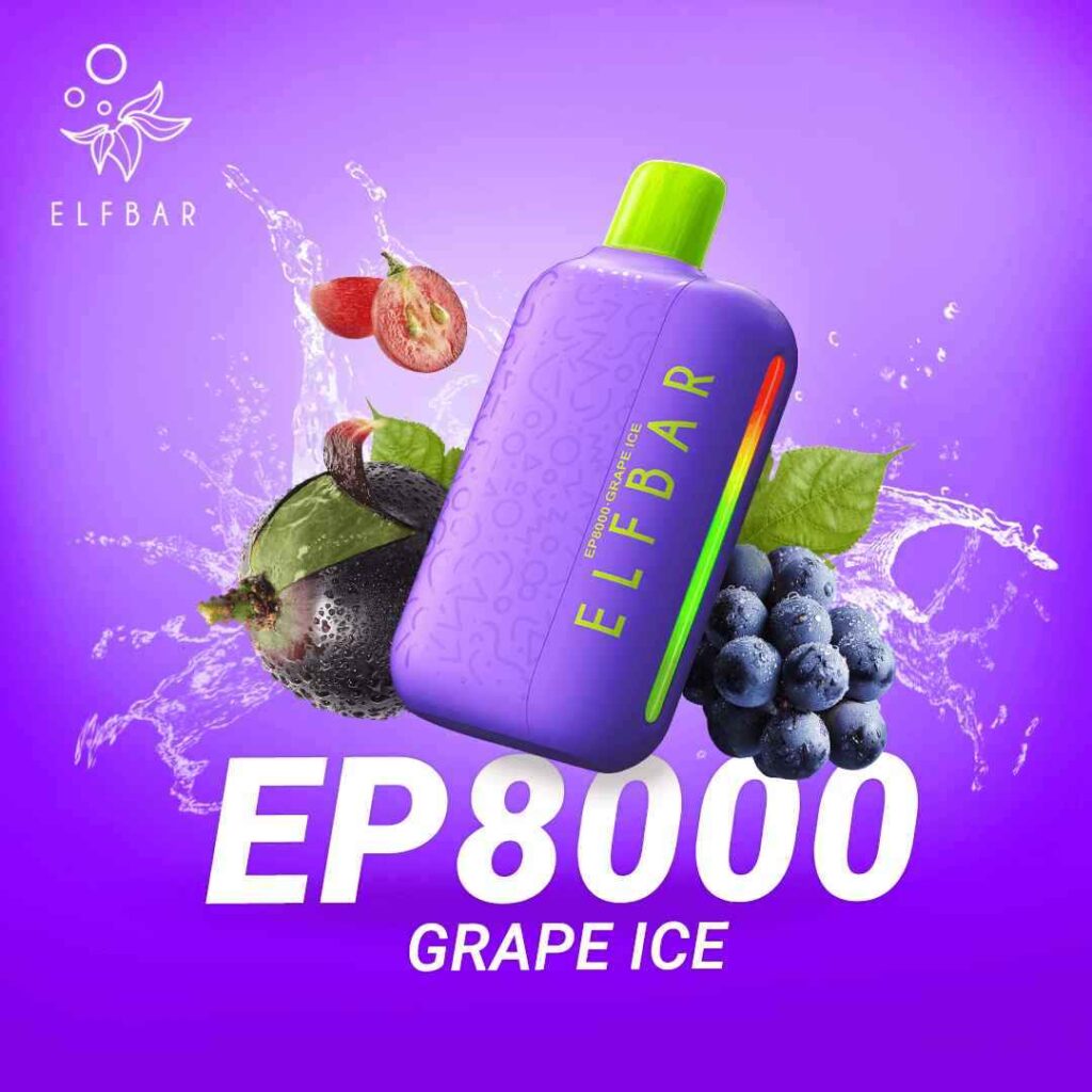 ELFBAR EP8000 Vape Price in Dubai - GRAPE ICE