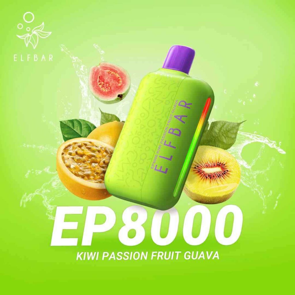 ELFBAR EP8000 Vape Price in Dubai - KIWI PASSION FRUIT GUAVA