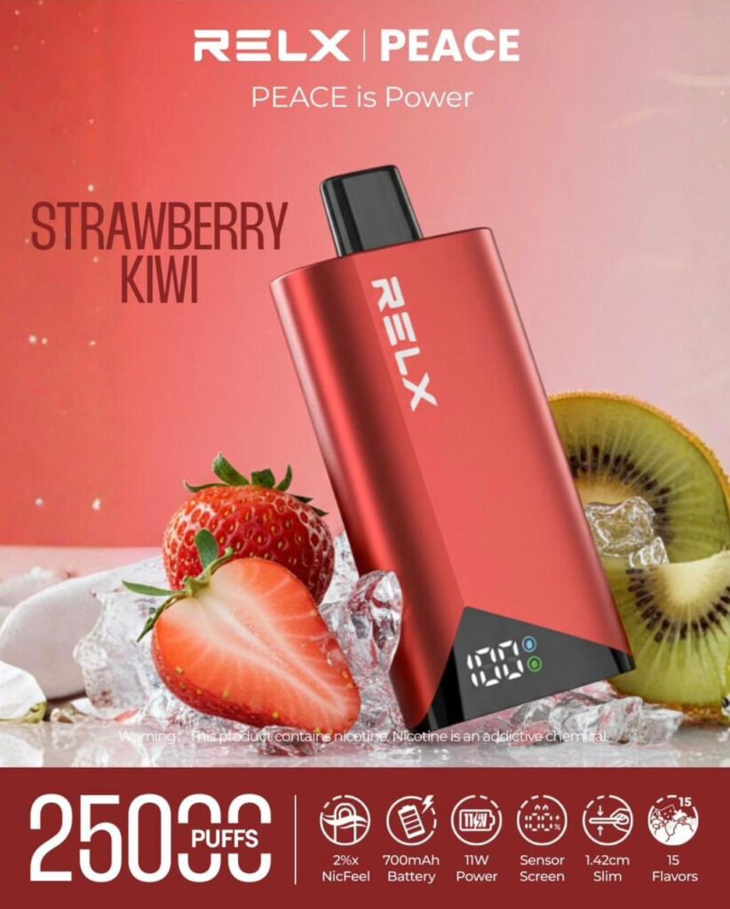 RELX-Peace-25k-puffs-20MG-Disposable-Vape-in-Dubai-Strawberry-Kiwi