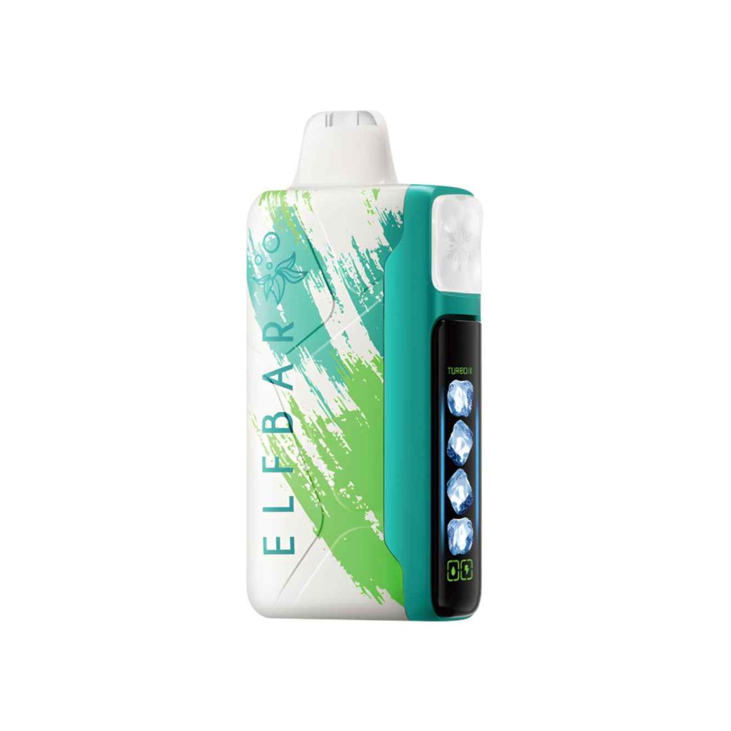 Elfbar ice king pro 40000 puffs 50mg disposable vape in Dubai - SOUR APPLE ICE scaled