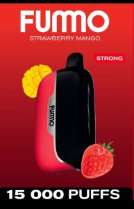 FUMMO Power 15000 Puffs 20MG Disposable Vape in Dubai - Strawberry Mango