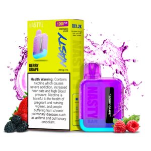 Nasty Bar DX 1200 Puffs Disposable Device in Dubai Berry Grape