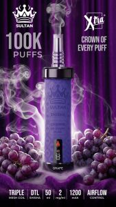 Sultan xtra shisha Dtl 100k puffs 2mg triple mesh vape IN Dubai grape Sultan xtra shisha Dtl 100k puffs 2mg triple mesh vape IN Dubai grape