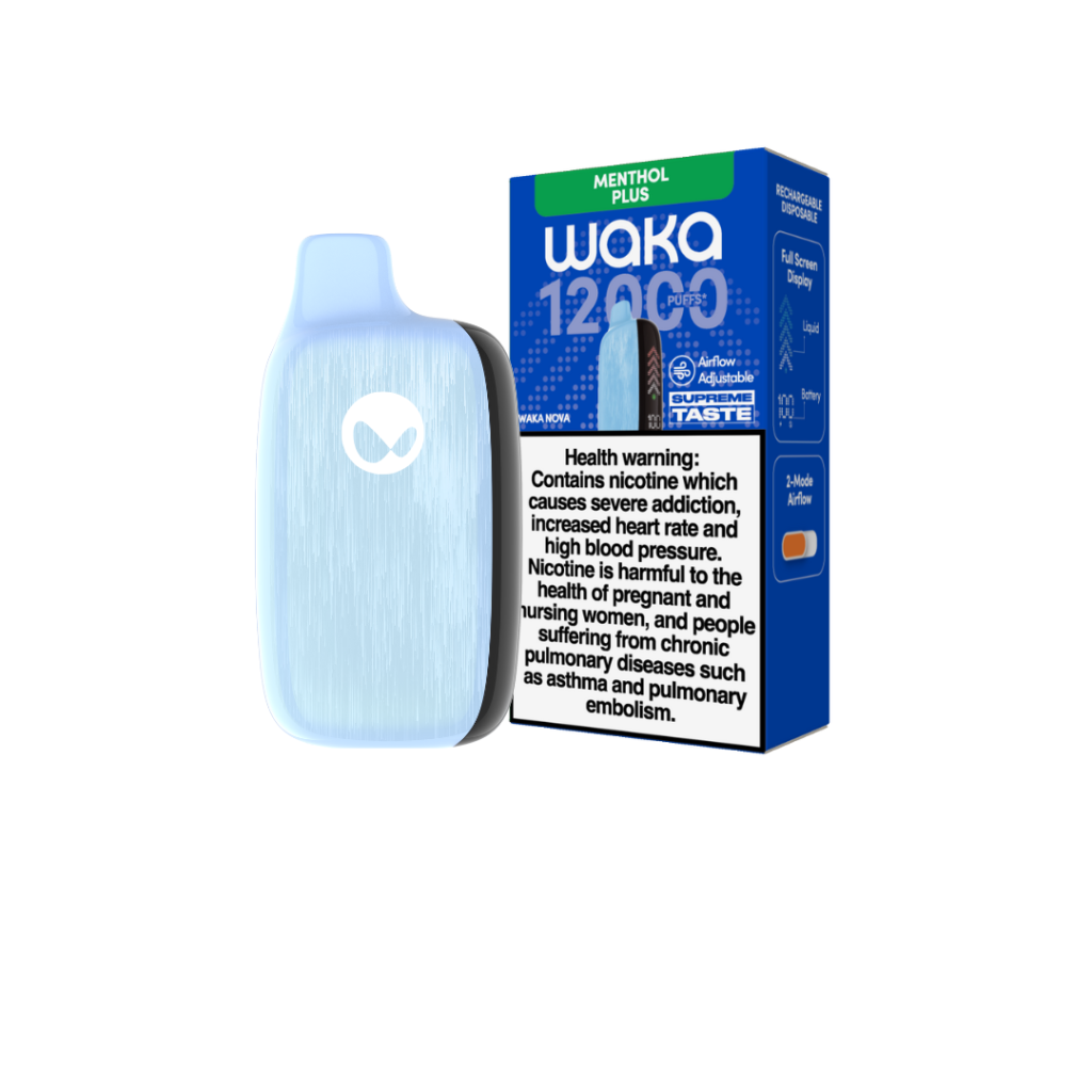 WAKA Nova 12000 Puffs 18MG Disposable Vape in Dubai Mentol Plus