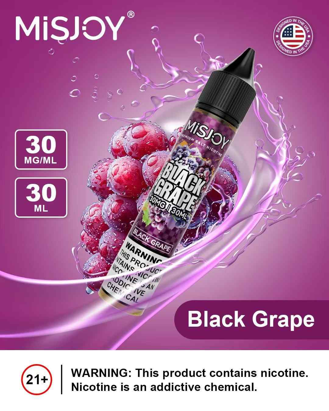 Misjoy Premium Salt Nicotine 30ml 30ml E Liquid In Dubai Black Grape