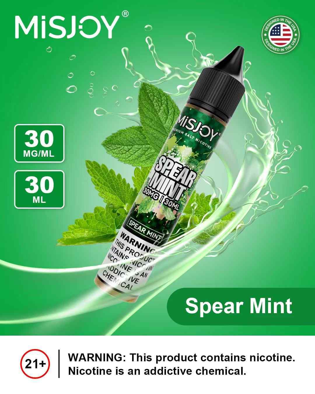 Misjoy Premium Salt Nicotine 30ml 30ml E Liquid In Dubai Spear Mint